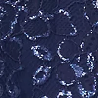 Women's Long Sleeve Sheer Scallop Hem Blouse