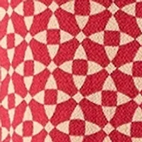 Women's 3/4 Sleeve Printed Split Neck Blouse with Button Front