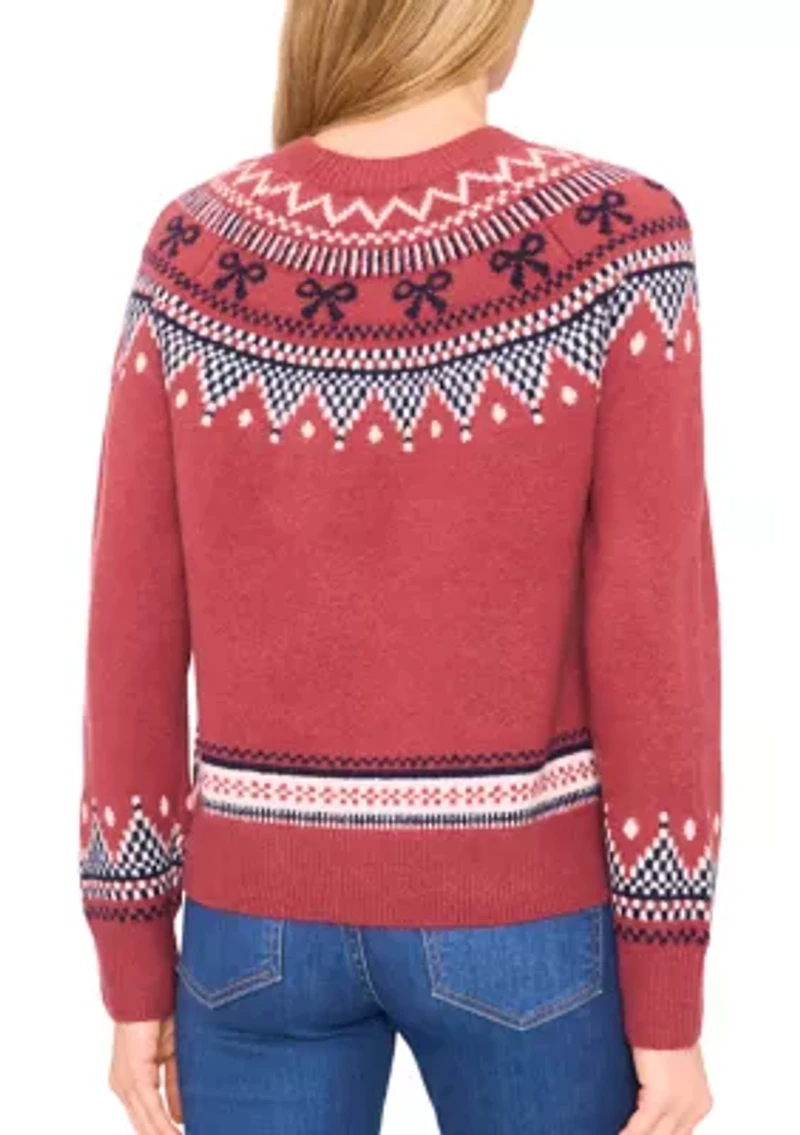 Women's Fair Isles Crew Neck Sweater