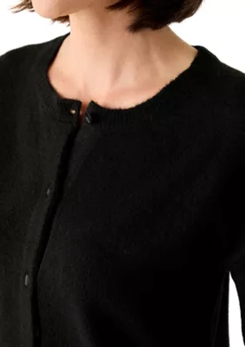 Women's Short Sleeve Front Button Cardigan