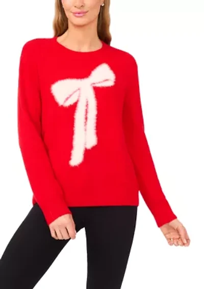 Women's Long Sleeve Bow Sweater