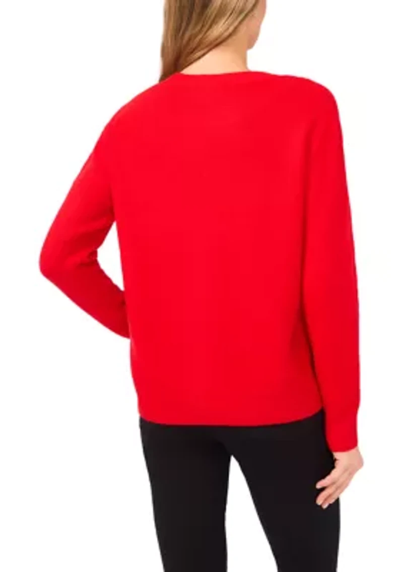 Women's Long Sleeve Bow Sweater