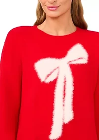 Women's Long Sleeve Bow Sweater