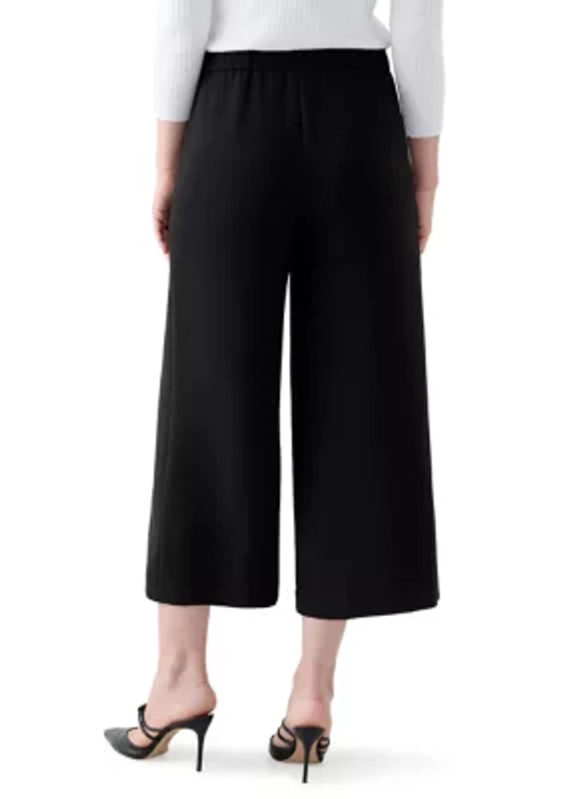 Women's Woven Linen Tie Waist Pants