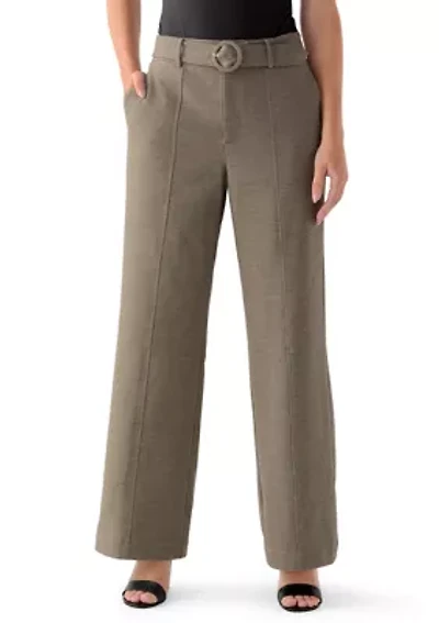 Women's Wide Leg Menswear Pants