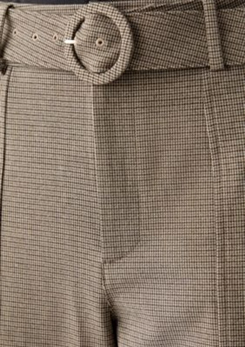 Women's Wide Leg Menswear Pants
