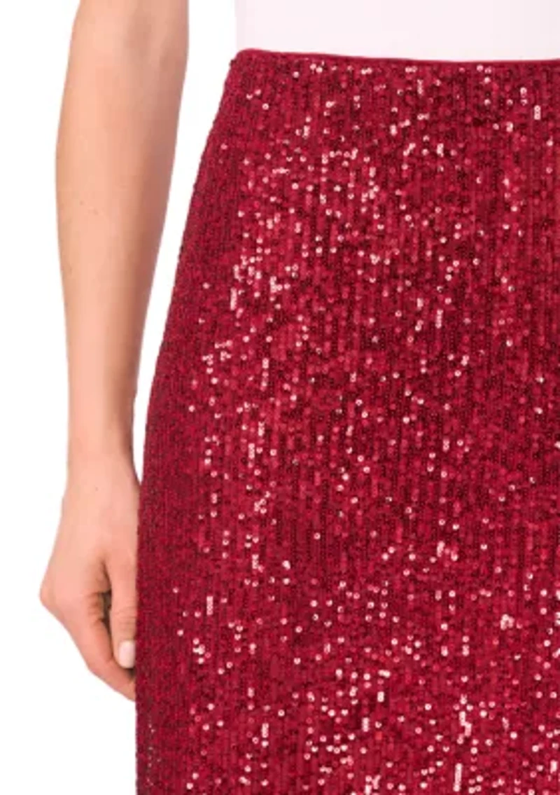 Women's Midi Sequin Skirt