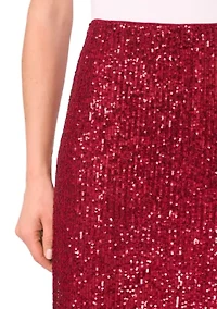 Women's Midi Sequin Skirt