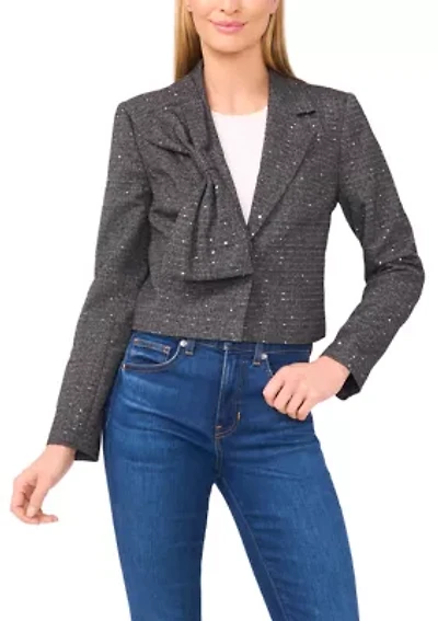 Women's Long Sleeve Bow Jacket