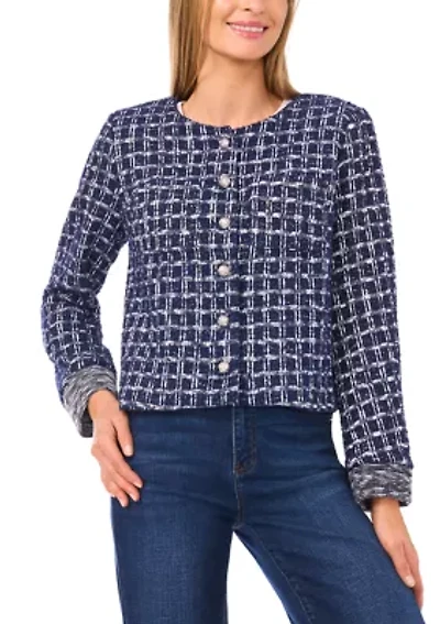 Women's Open Front Tweed Jacket