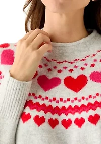 Women's Heart Fair Isle Sweater