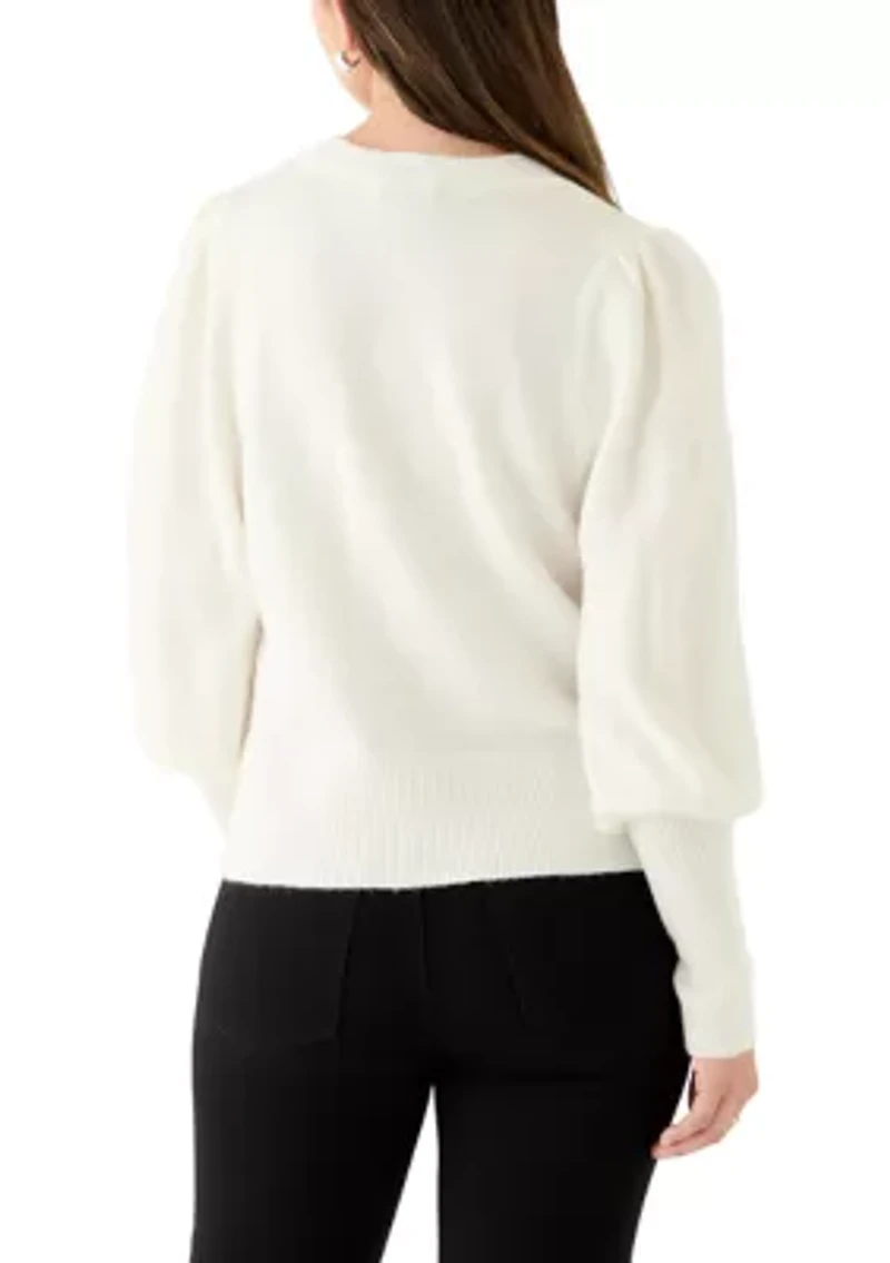 Women's Crew Neck Bow Sweater
