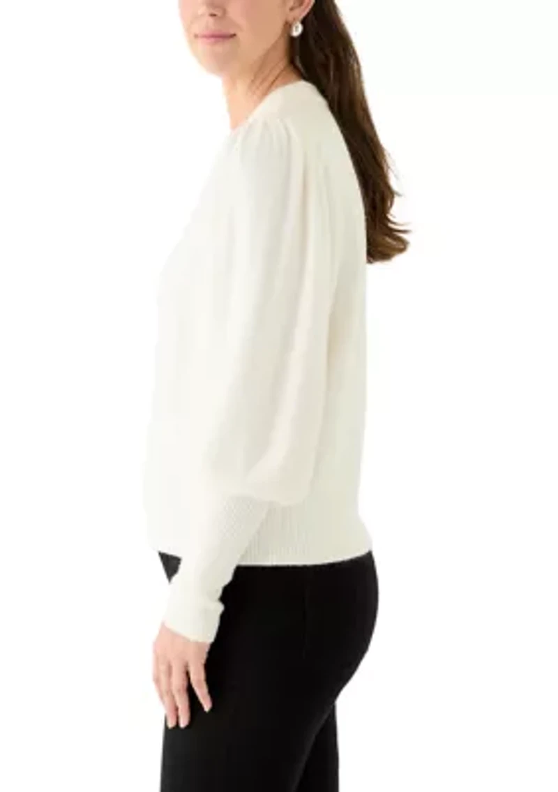 Women's Crew Neck Bow Sweater