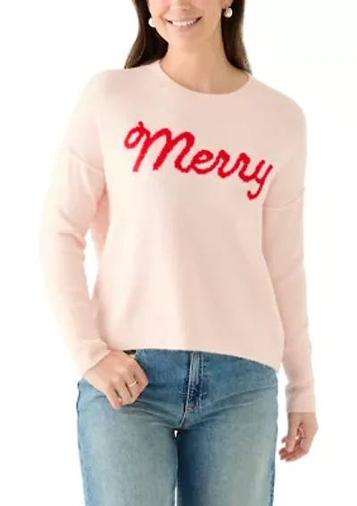 Women's Crew Neck Merry Sweater