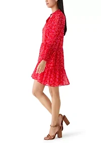 Women's Long Sleeve Tiered Dress