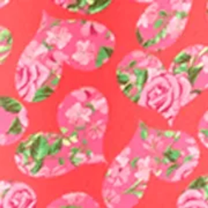 Women's Floral Heart Print Blouse