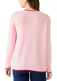 Women's Heart Crew Neck Sweater