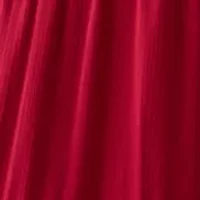 Plus Long Sleeve V-Neck Tiered Mulberry Red Maxi Dress