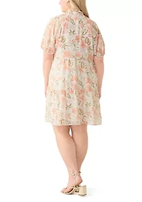 Plus Tiered Ruffle Dress