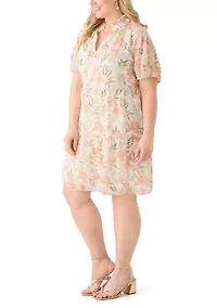 Plus Tiered Ruffle Dress