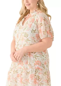 Plus Tiered Ruffle Dress