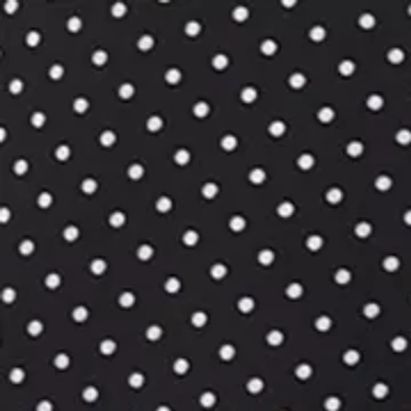 Plus Long Sleeve Duet Mini Dot Dress