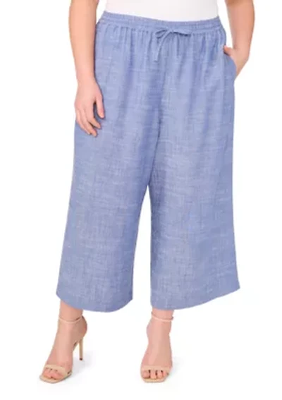 Plus Wide Leg Pull On Pants