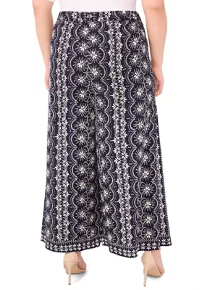 Plus Overlap Slap Tie Pants