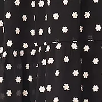 Plus Flutter Sleeve Tiered Dress