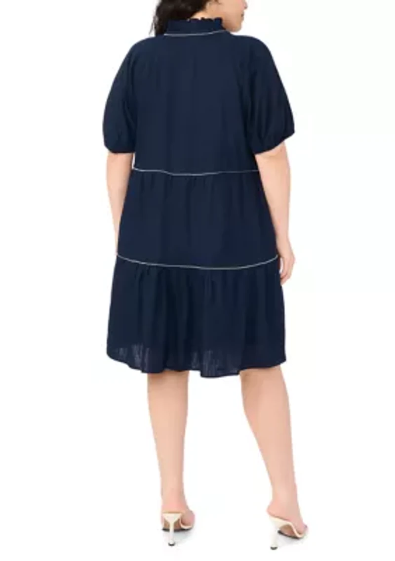 Women's Babydoll Tiered Mini Dress