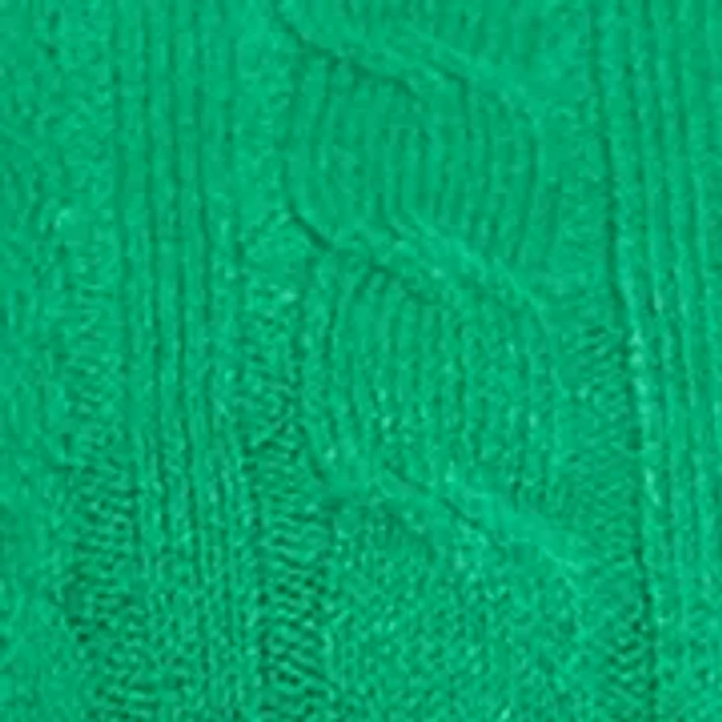 Plus Crew Neck Cable Knit Sweater