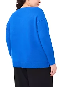 Plus Crew Neck Sparkle Sweater