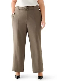 Plus High Waist Tailored Pants