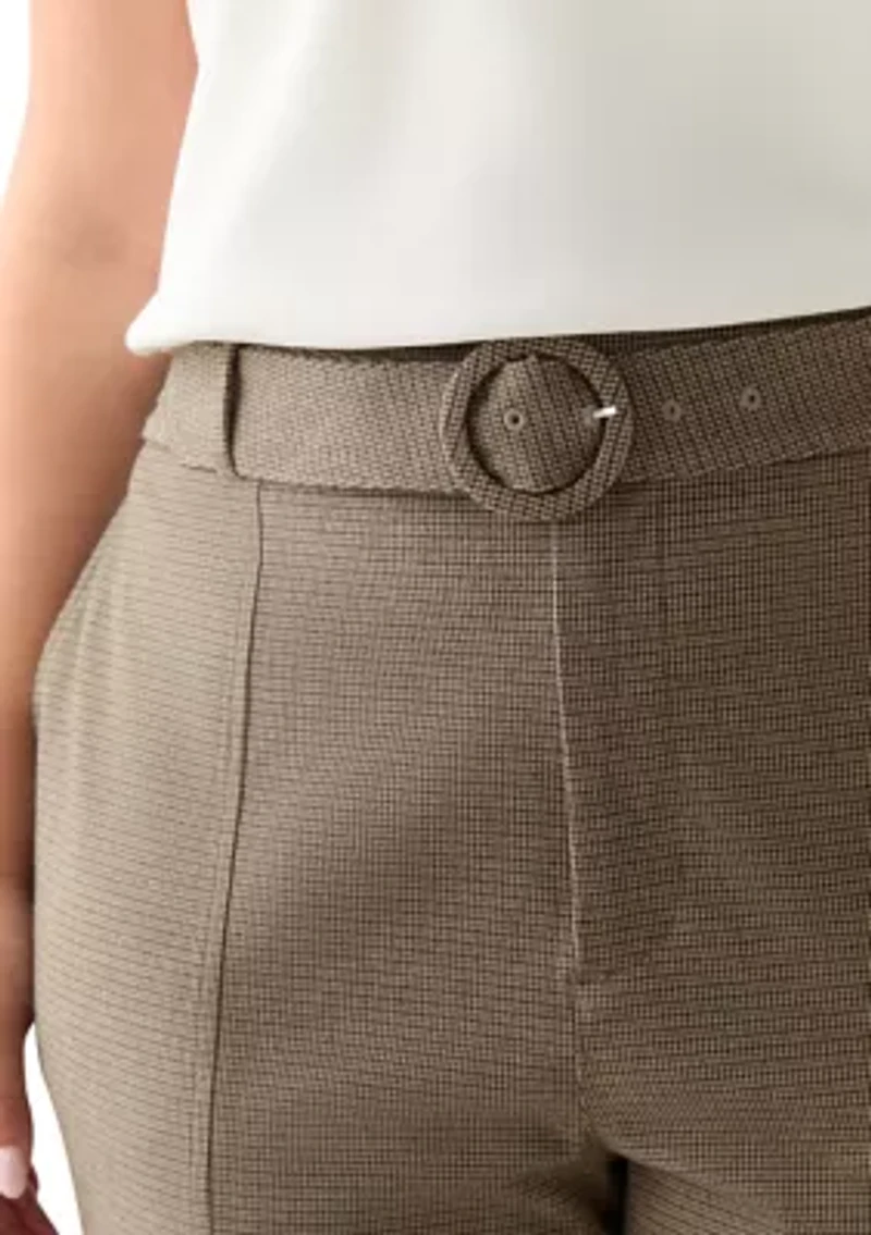Plus High Waist Tailored Pants