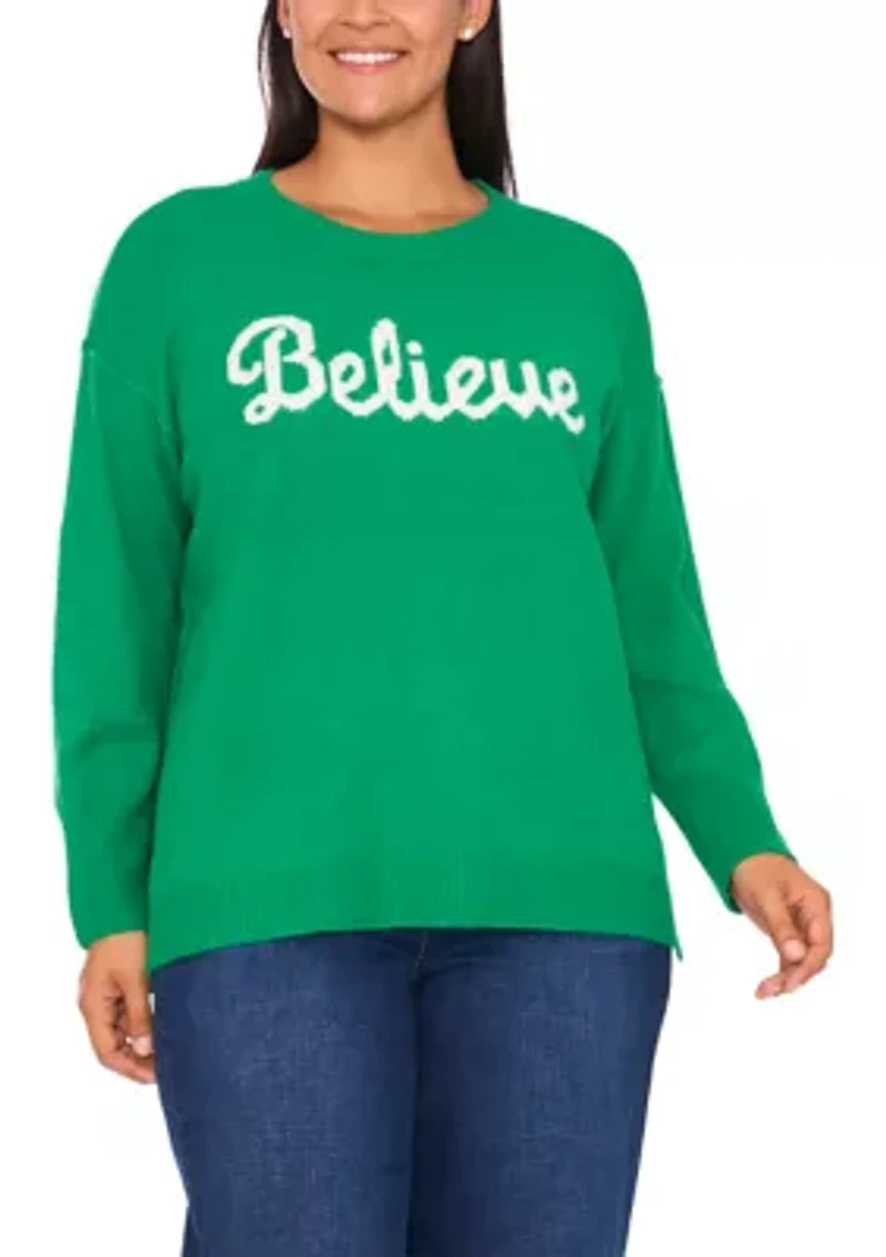 Plus Crew Neck Sweater