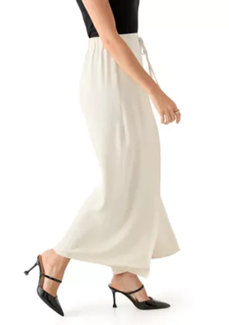 Petite Side Overlap Self Tie Pants