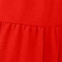 Petite Puff Sleeve Tiered Maxi Dress