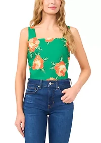 Petite Floral Print Tank Top