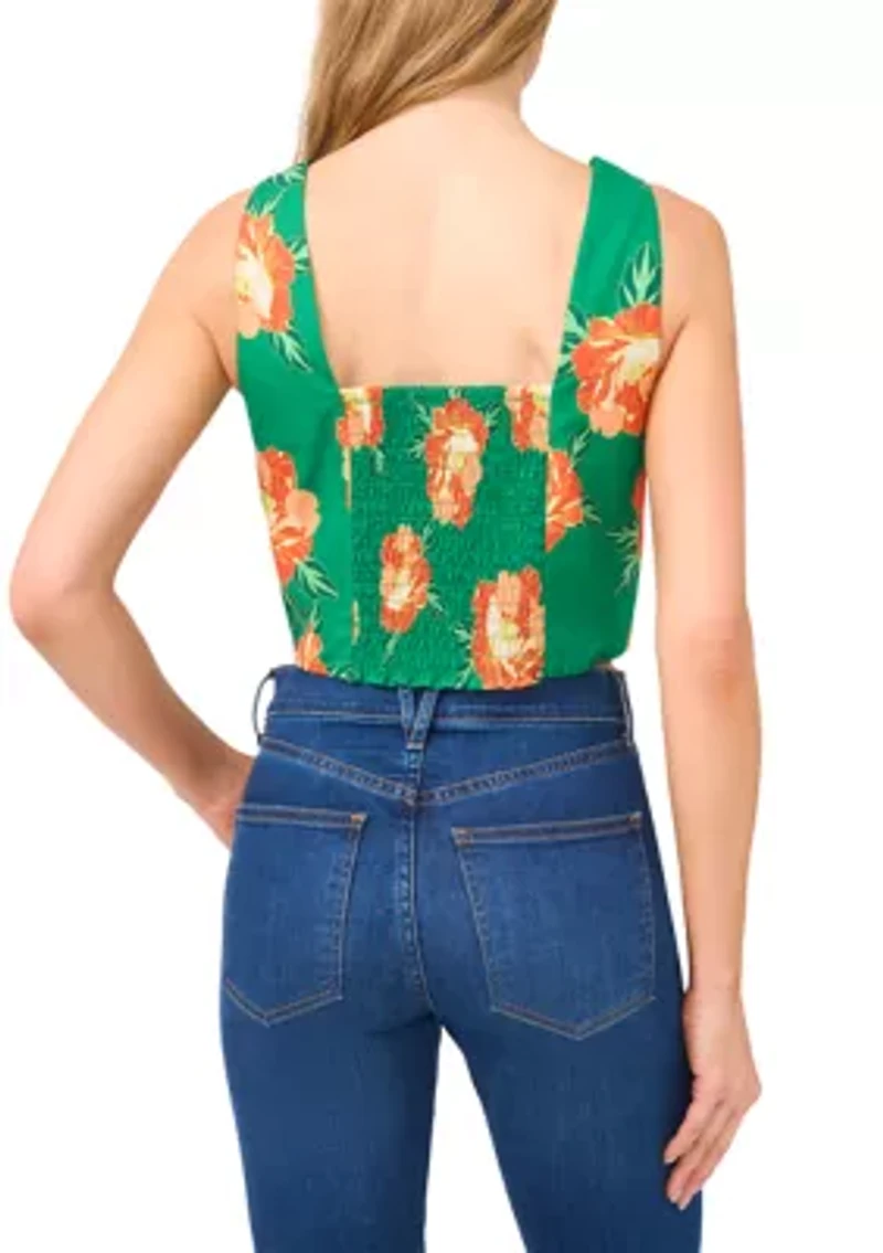 Petite Floral Print Tank Top