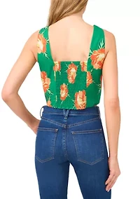 Petite Floral Print Tank Top