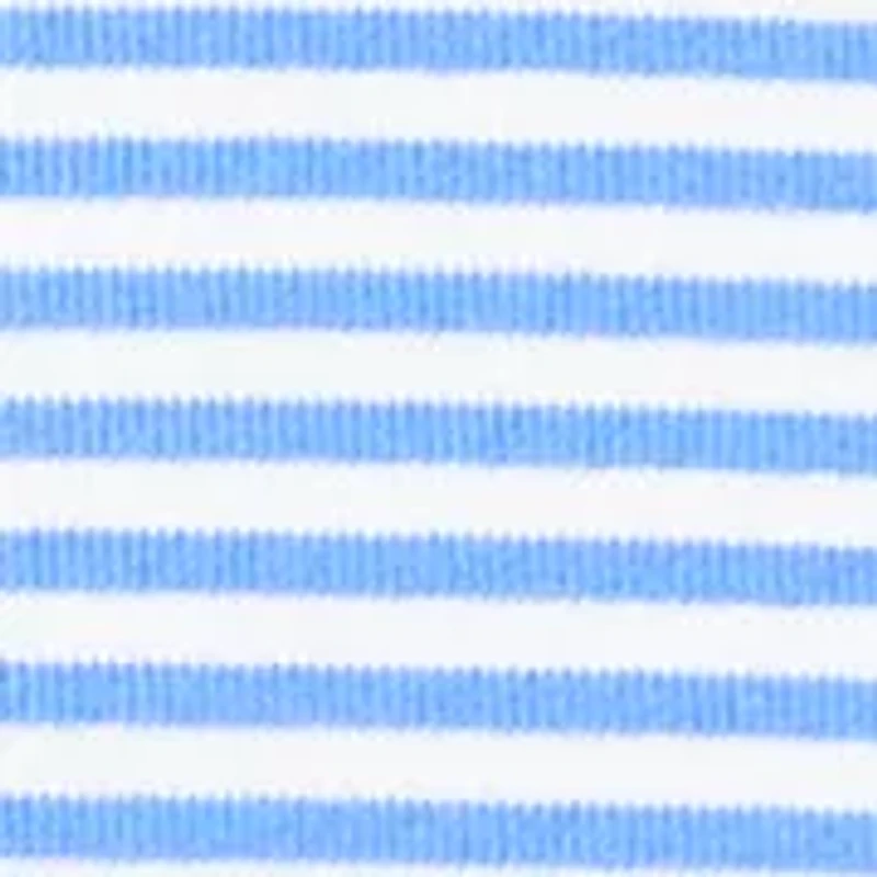 Petite Puff Sleeve Striped Sweater