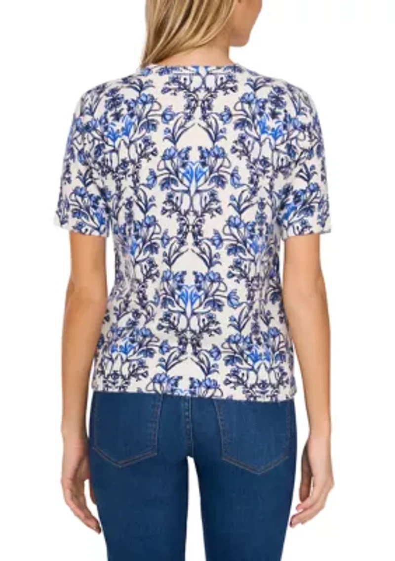 Petite Floral Sweater