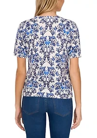 Petite Floral Sweater