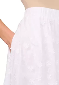Petite Elastic Waist Midi Skirt