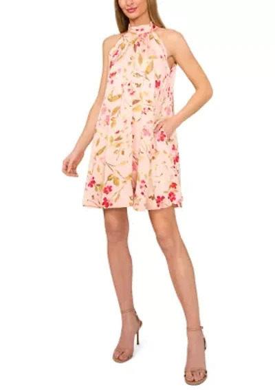 Petite Halter Neck A-Line Dress