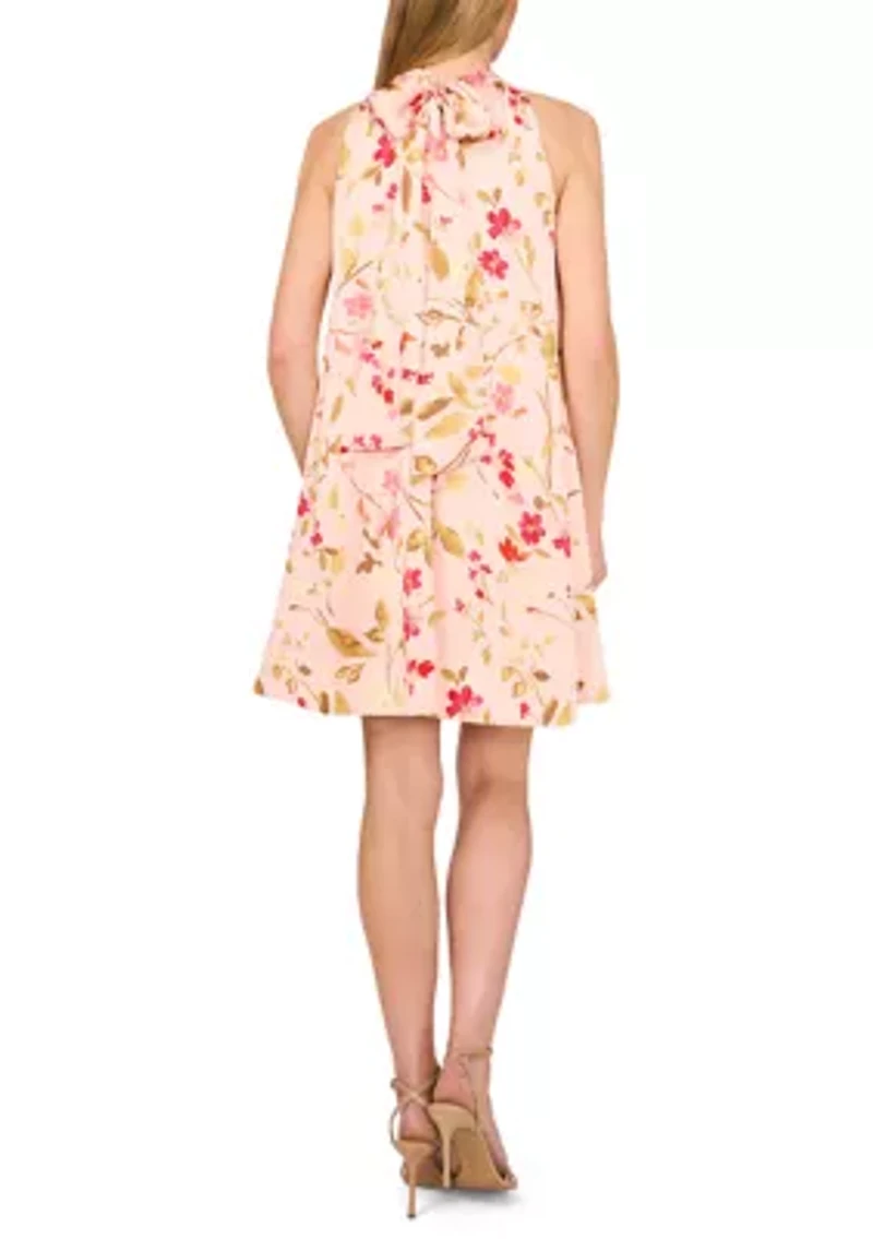 Petite Halter Neck A-Line Dress