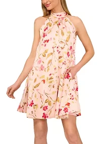 Petite Halter Neck A-Line Dress