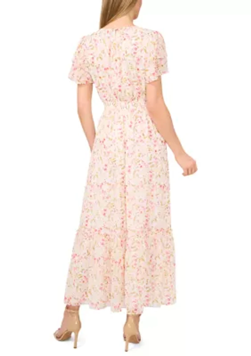 Petite Short Sleeve Maxi Dress