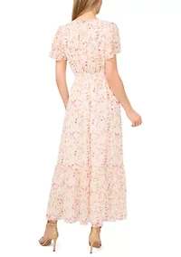 Petite Short Sleeve Maxi Dress