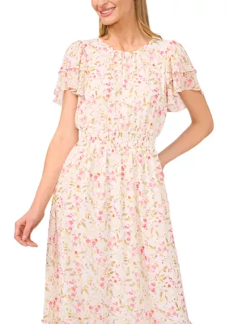 Petite Short Sleeve Maxi Dress
